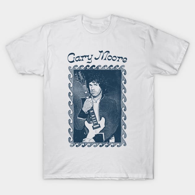 Gary Moore / Irish Guitarist Design T-Shirt by DankFutura